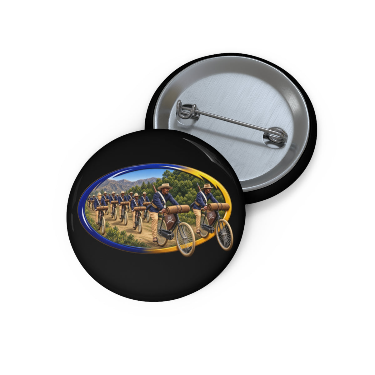 Custom Pin Buttons - CIrcle Riders - 3D - Enhanced