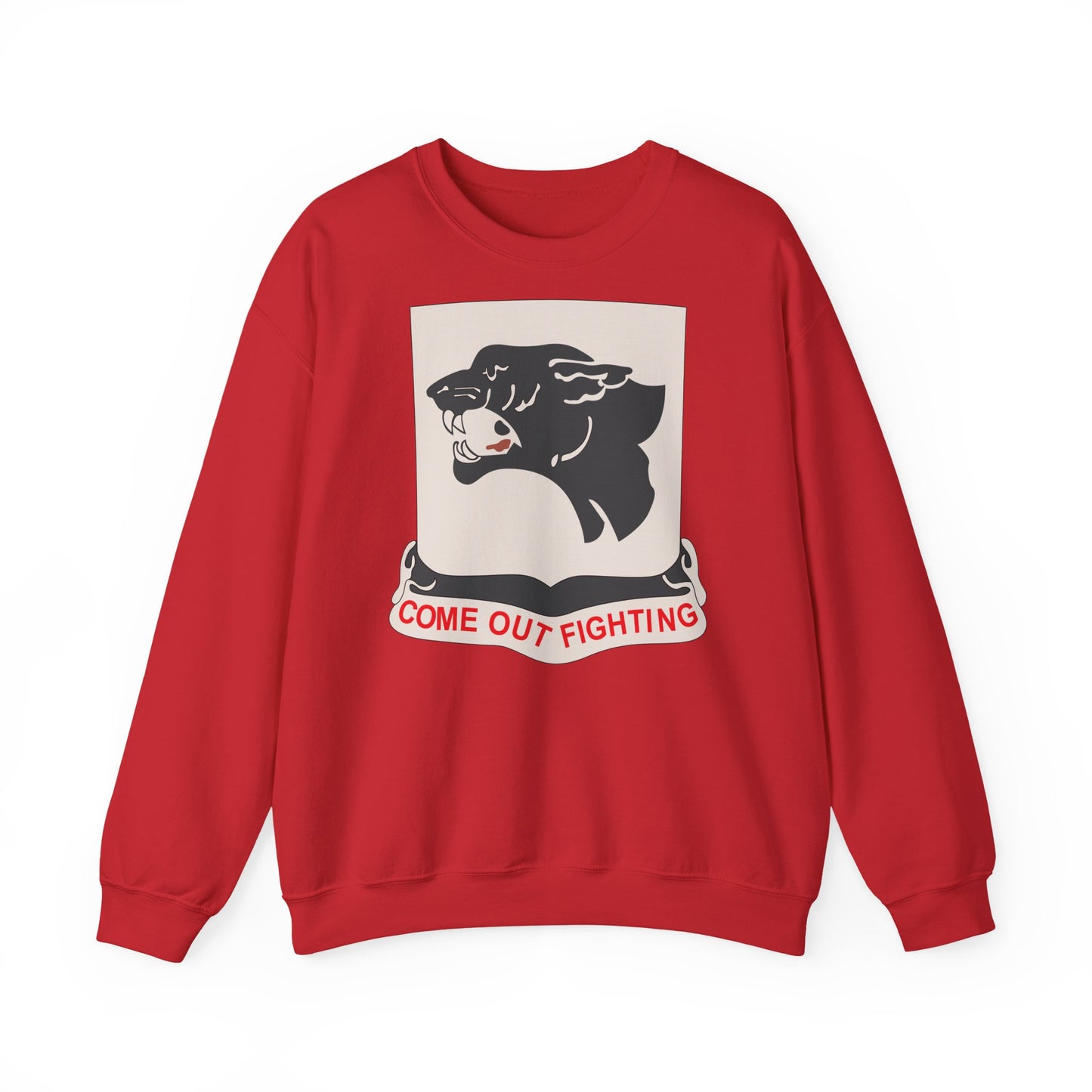 Crewneck Sweatshirt - Army - 761st Tank Battalion - Black Panthers wo Txt