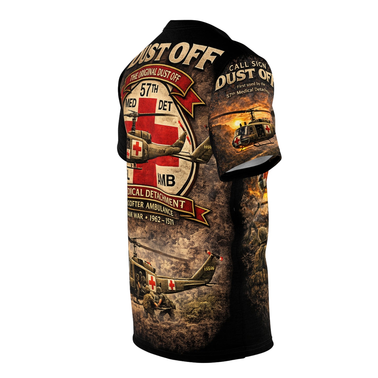 57th Medical Detachment Vietnam Tribute Tee — "The Original Dustoff" - Version 2