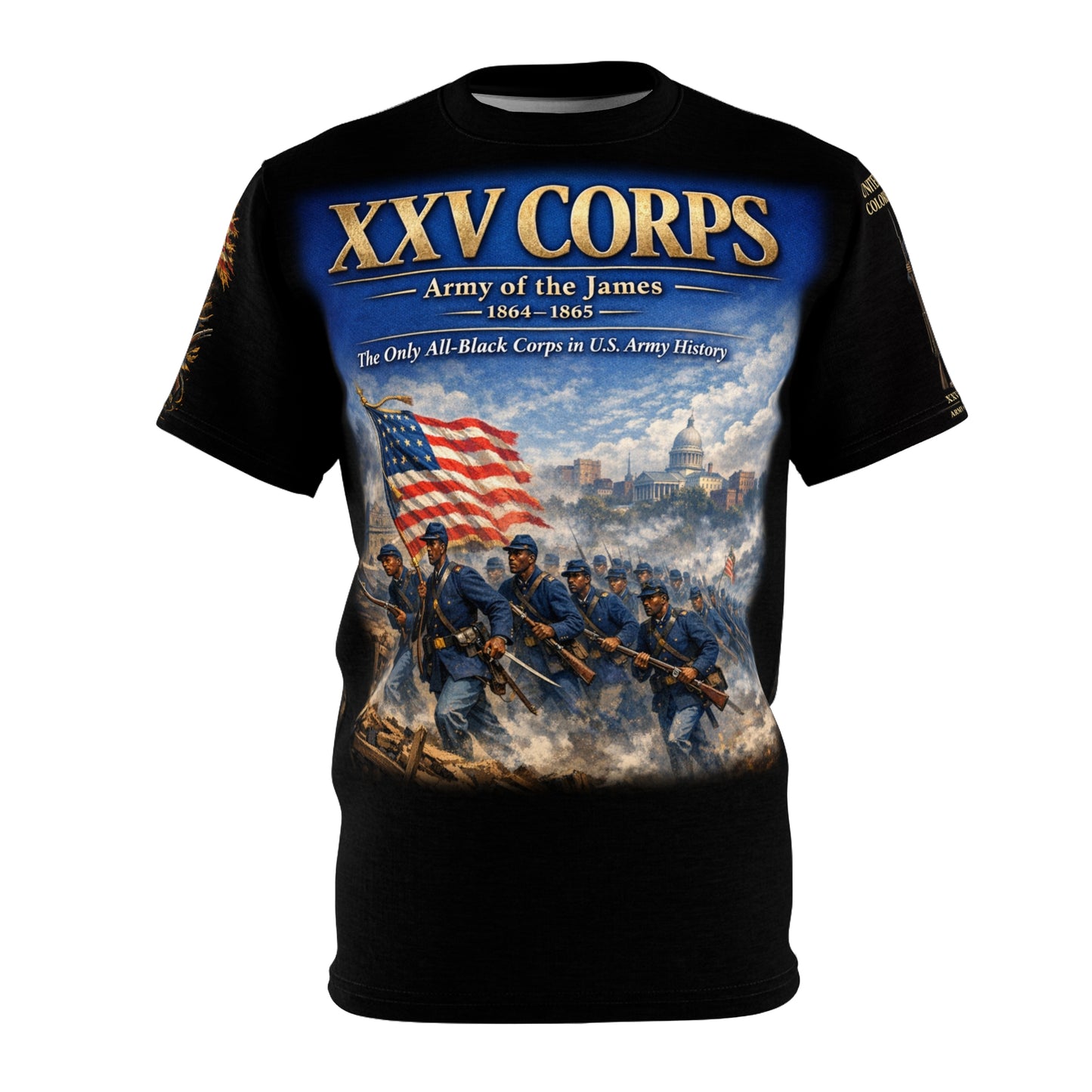 XXV Corps  (All-Black Corps) Tribute Tee — Battle of New Market Heights (Sept 29, 1864)