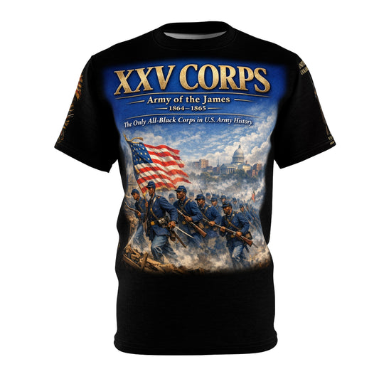 XXV Corps  (All-Black Corps) Tribute Tee — Battle of New Market Heights (Sept 29, 1864)