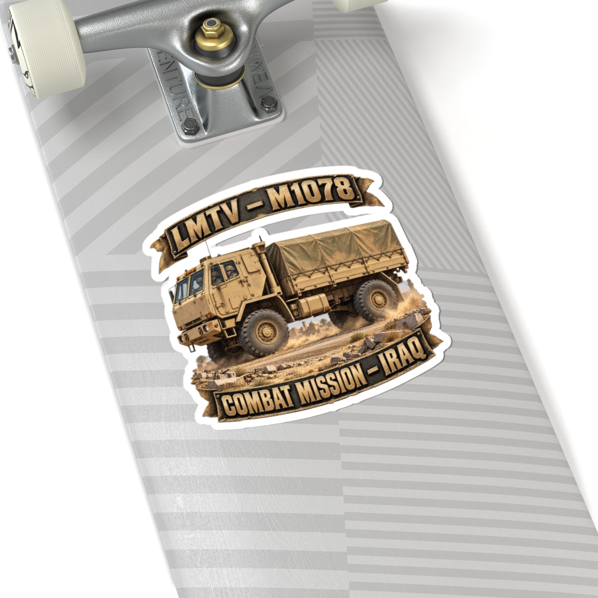 Kiss-Cut Stickers - Army - LMTV - 1078 - Combat Mission - Iraq - 3D - Enhanced