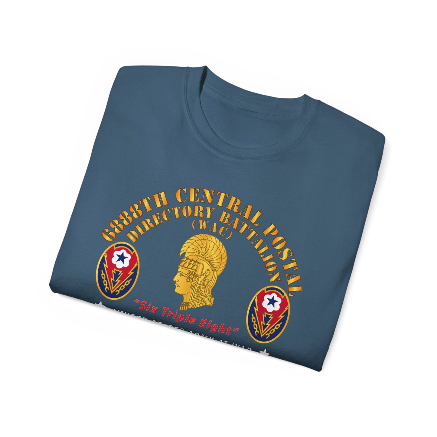 Unisex Ultra Cotton Tee - Army - 6888th Central Postal Directory Battalion - World War II Service Medals