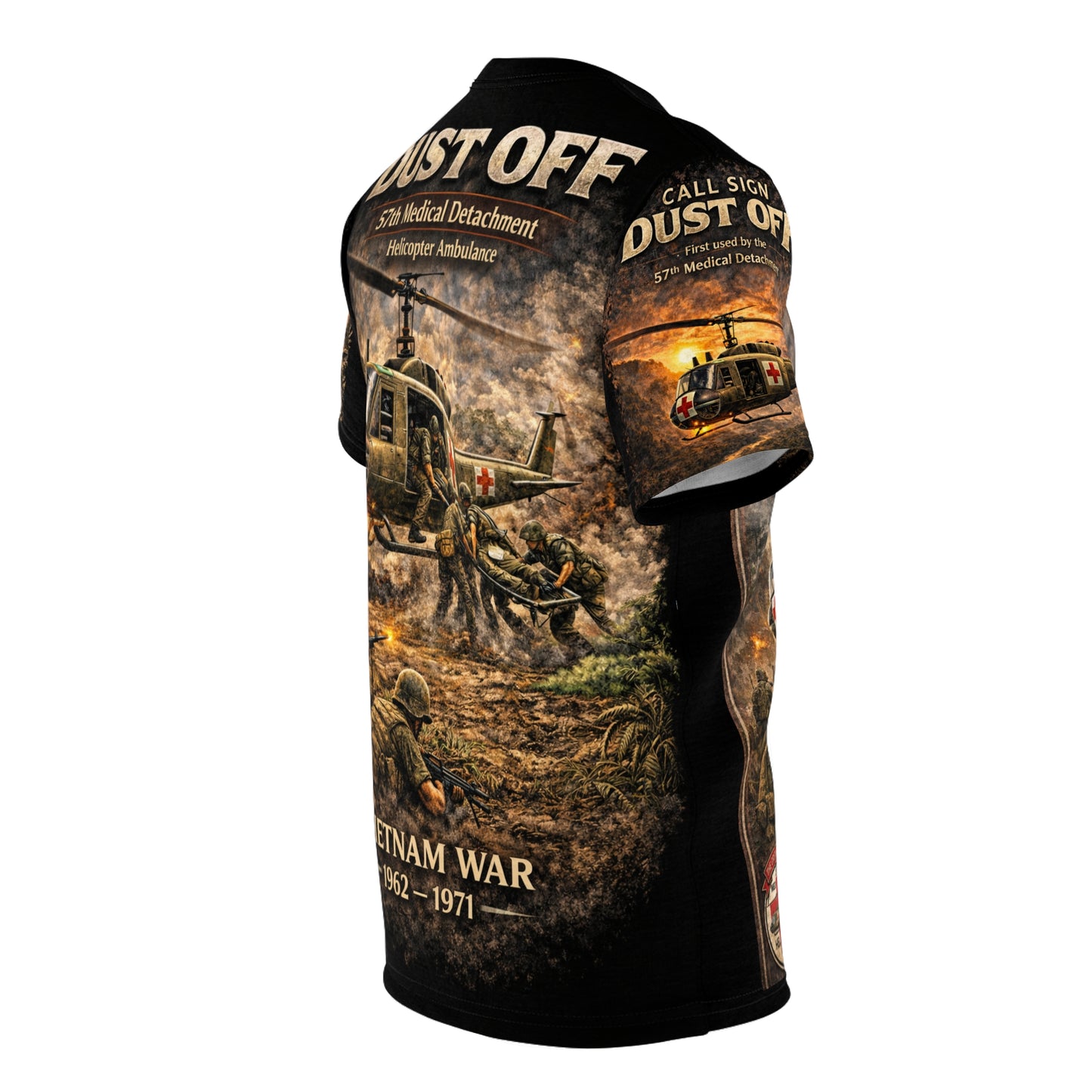 57th Medical Detachment Vietnam Tribute Tee — "The Original Dustoff" - Version 1