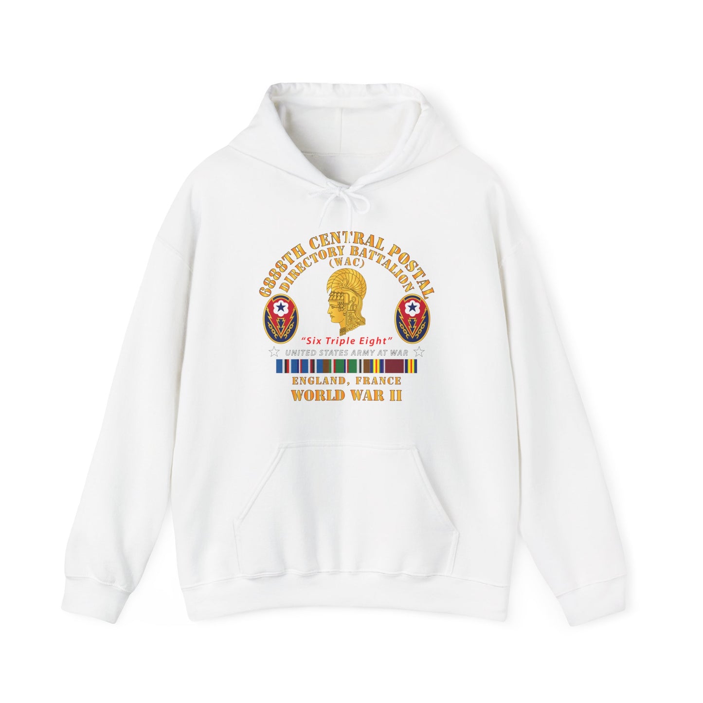 Unisex Heavy Blend Hooded Sweatshirt - Army - 6888th Central Postal Directory Battalion - WWII w EU SVC