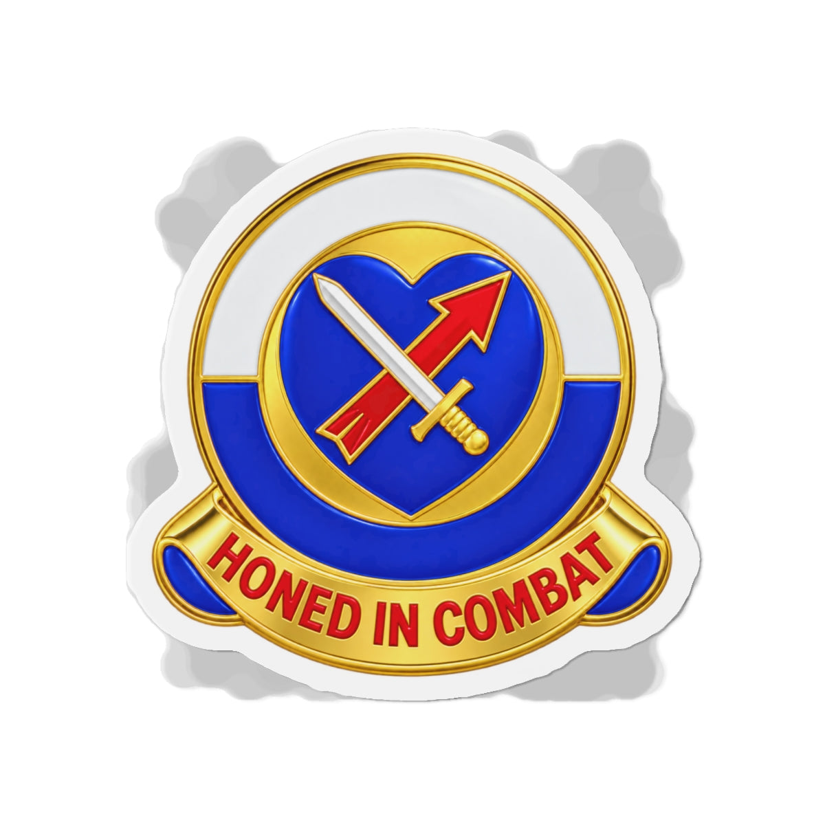 Die-Cut Magnets — Army - XXIV Corps - DUI without Text - 3D - Transparent