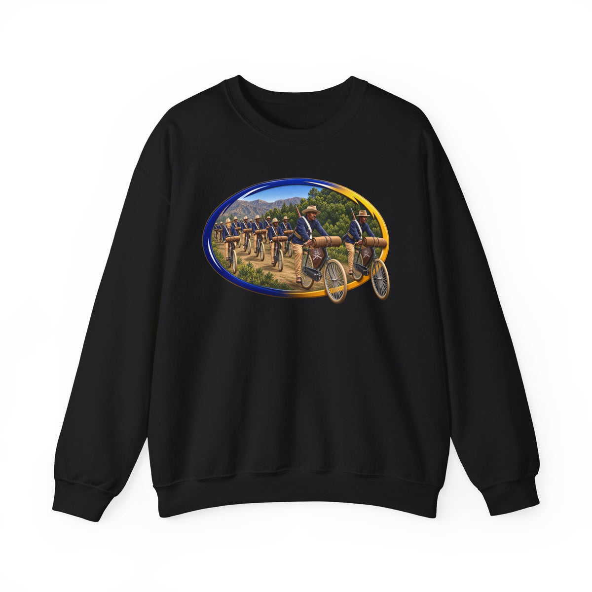 Crewneck Sweatshirt - CIrcle Riders - 3D - Enhanced