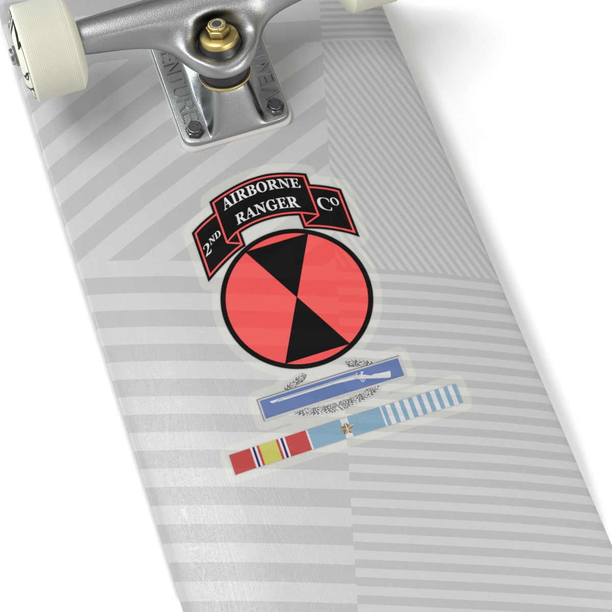 Kiss-Cut Stickers - 2nd Ranger Infantry Co - 7th ID SSI w CIB Korea Svc X 300