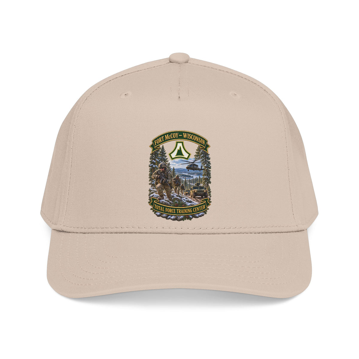 Mid Profile Baseball Cap - Fort McCoy, Wisconsin - DUI - Total Force Training Center - 3D - Enhanced