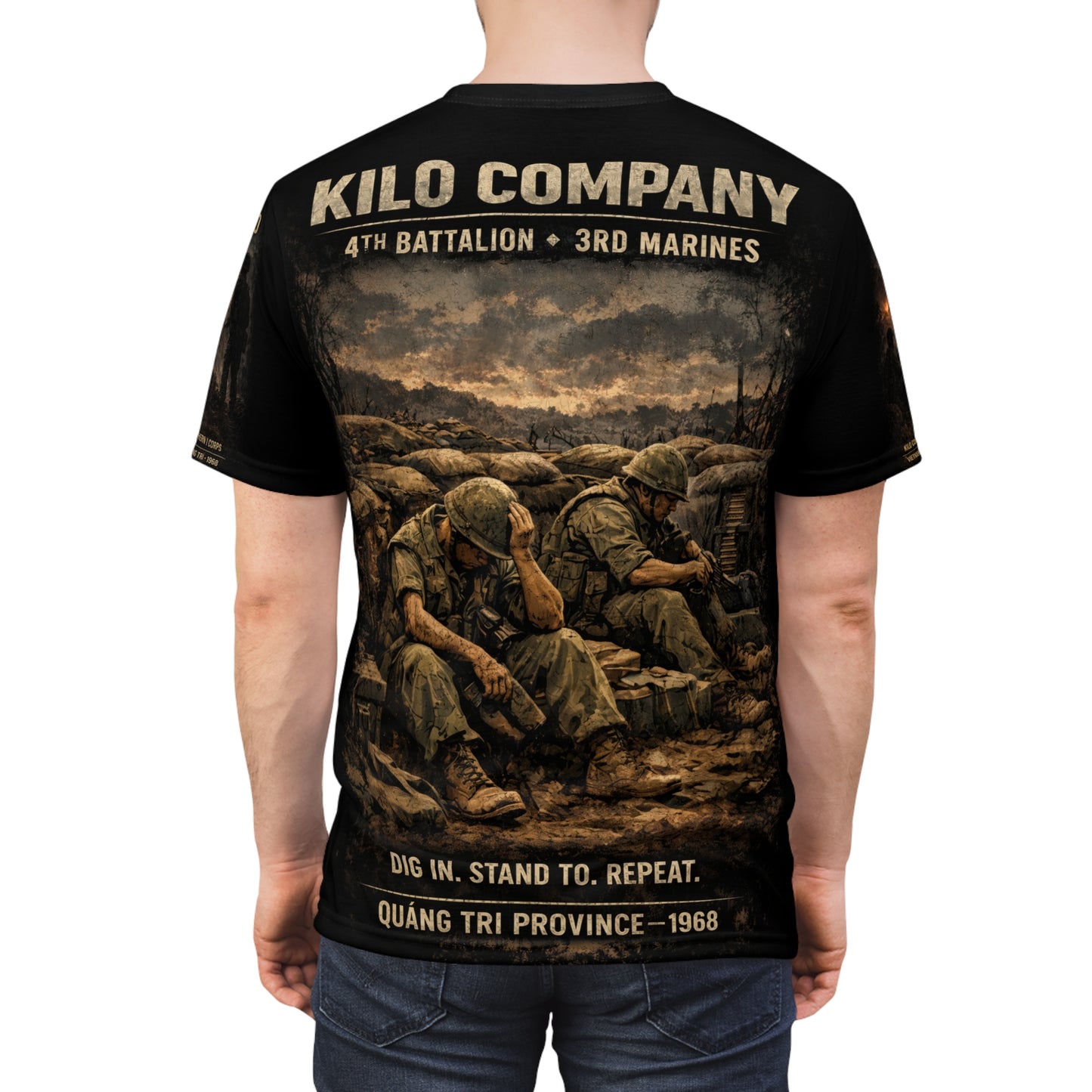 Marine Tribute Tee — "Surviving the Fire Fight" (Kilo Co., 4/3)