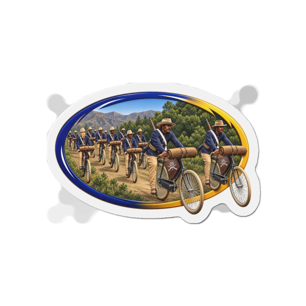Die-Cut Magnets — CIrcle Riders - 3D - Enhanced
