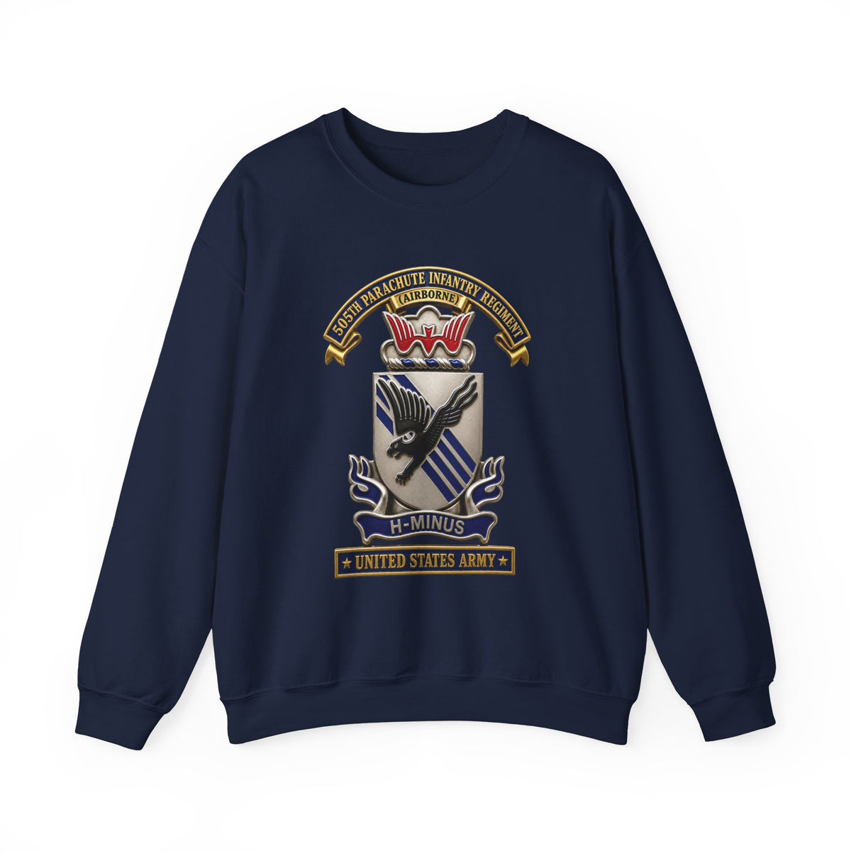 Crewneck Sweatshirt - Army - 505th Parachute Infantry Regiment (PIR) - DUI - United States Army - 3D - Enhanced