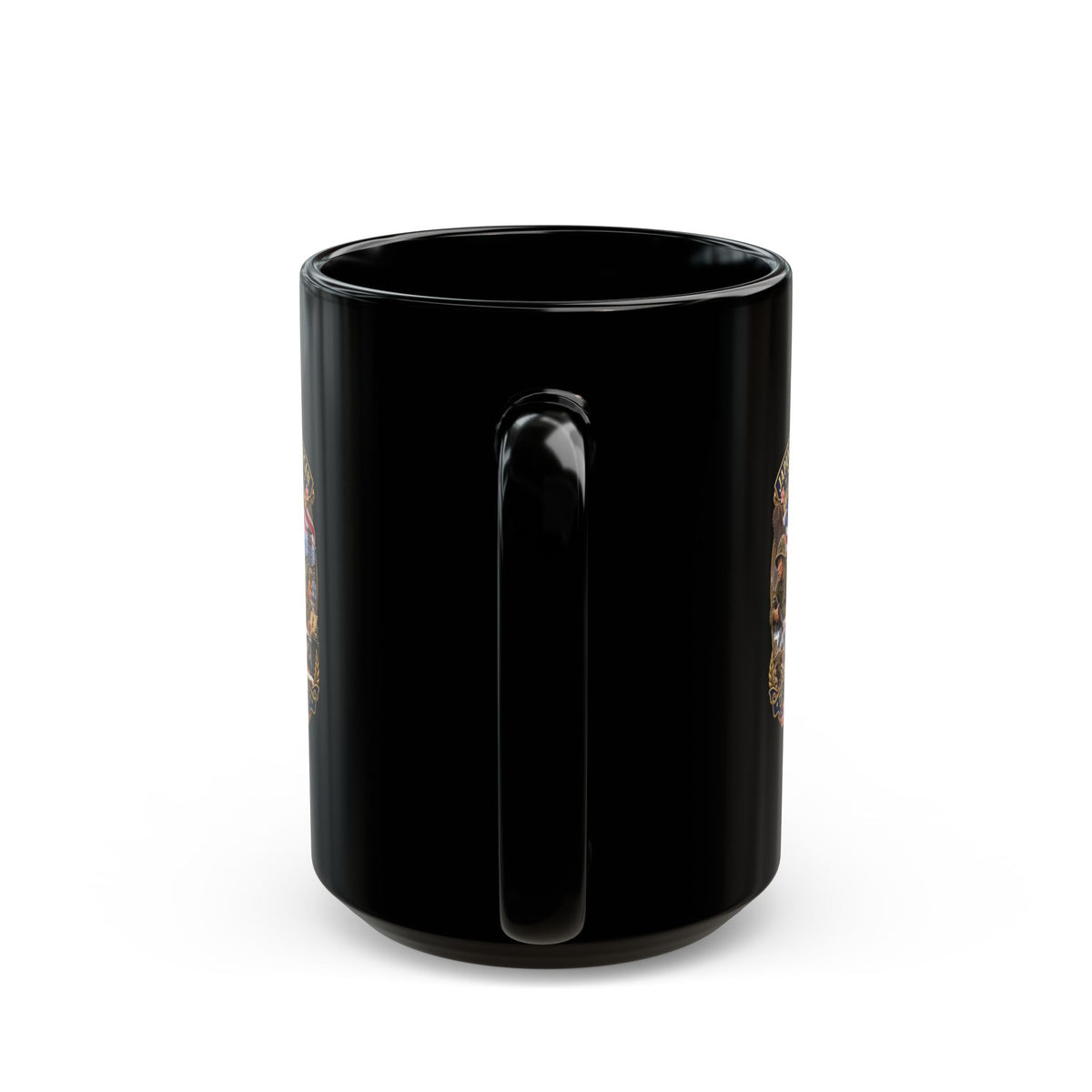 Black Mug  (15oz) - Japanese American WWII Soldiers - 3D - Enhanced