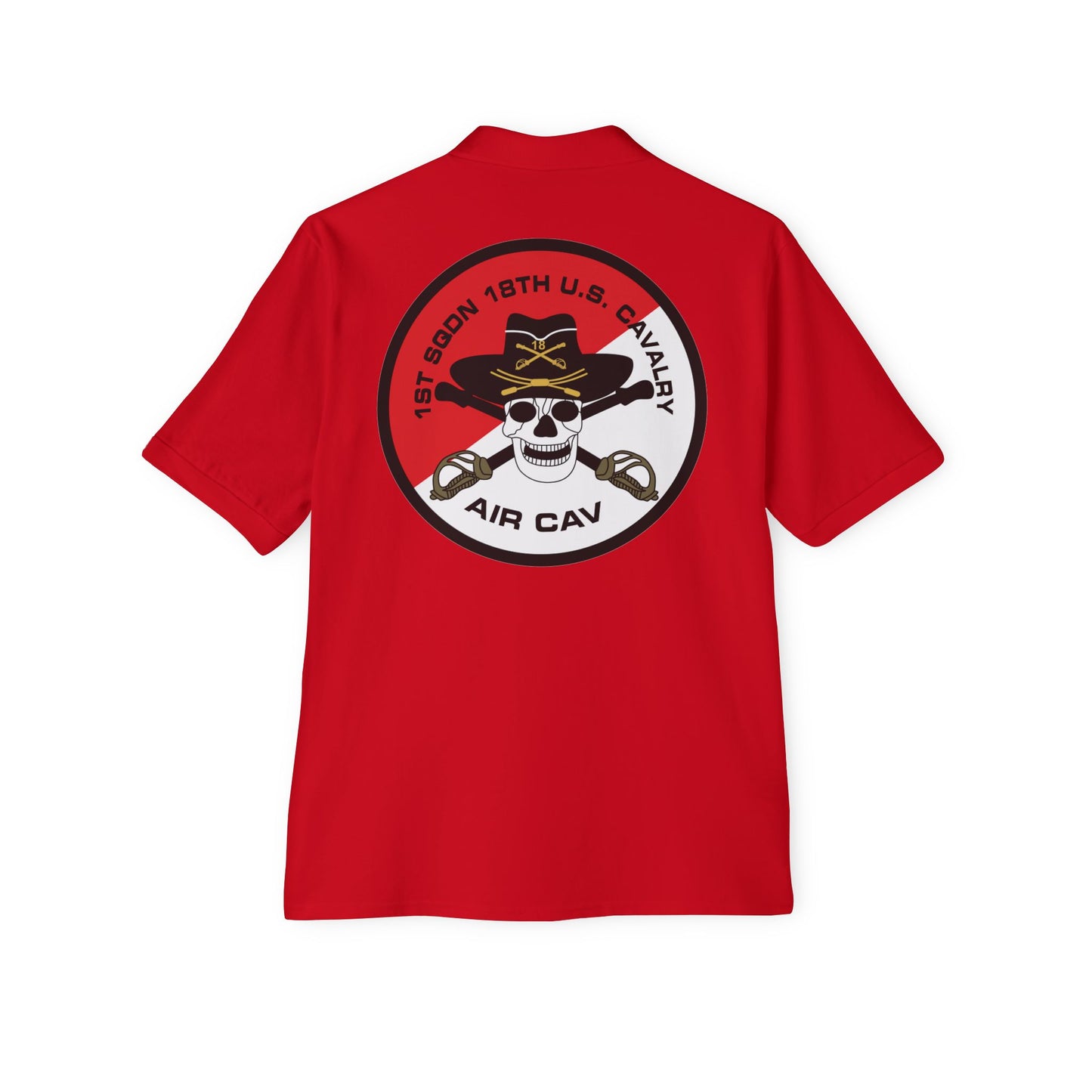 Men's Casual Piqué Polo - 1st Squadron, 18th U.S Cavalry X 300