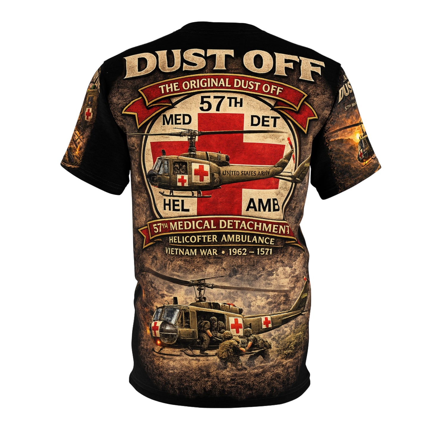 57th Medical Detachment Vietnam Tribute Tee — "The Original Dustoff" - Version 2