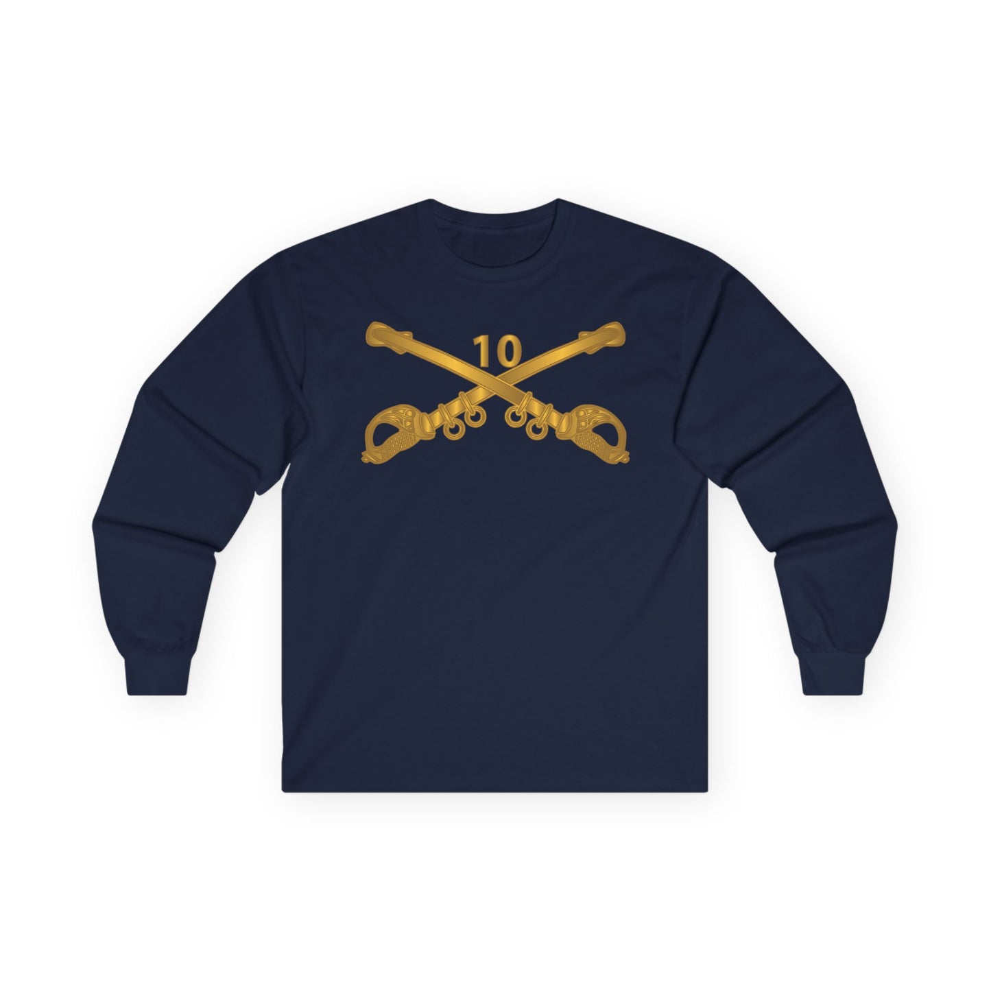 Long Sleeve Tee - Army - 10th Cavalry Branch wo Txt