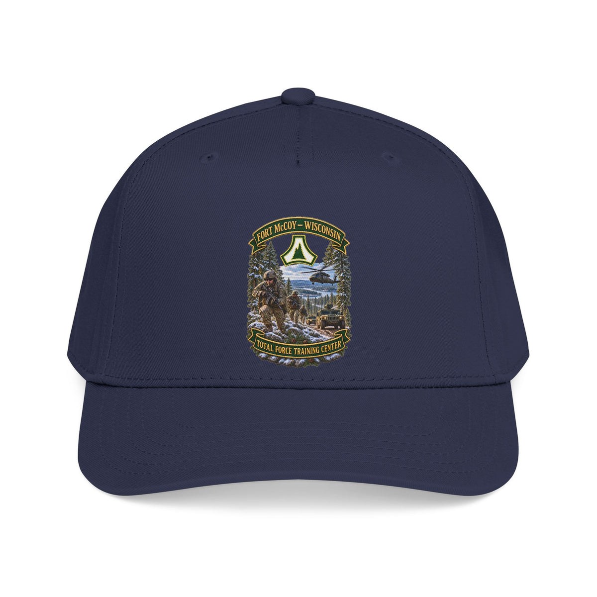 Mid Profile Baseball Cap - Fort McCoy, Wisconsin - DUI - Total Force Training Center - 3D - Enhanced