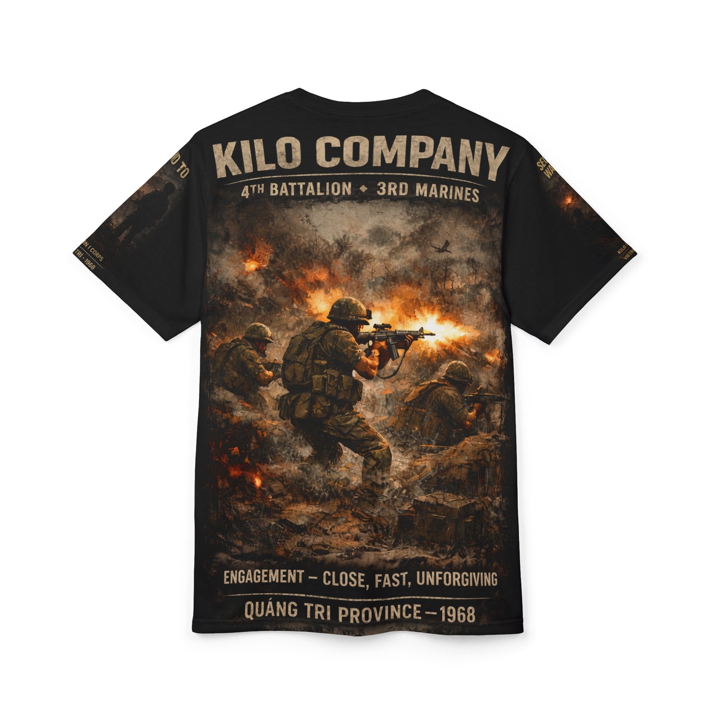 Kilo Company 4/3/3 Marines Tribute Tee — "Movement to Contact" 1st Platoon