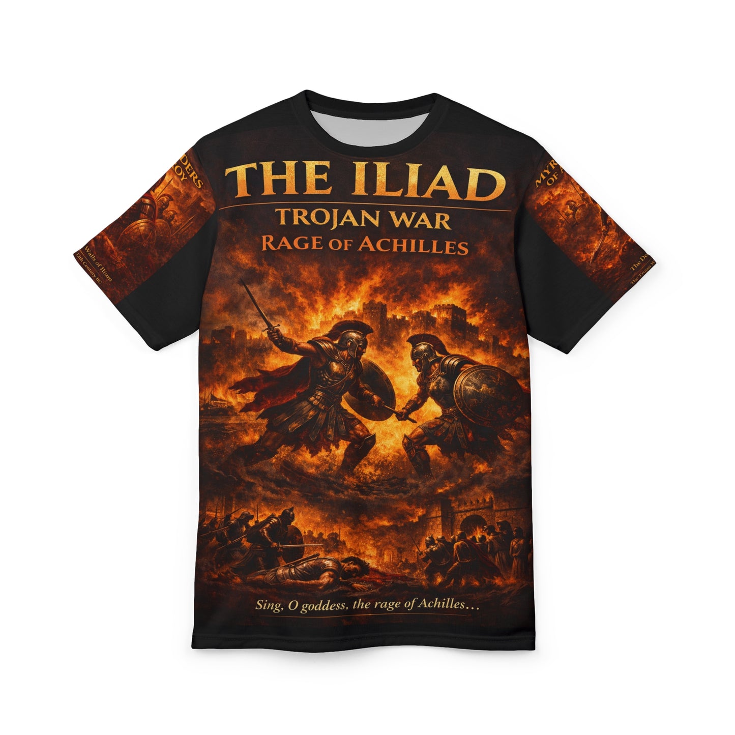 The ILiad - "RAGE OF ACHILLES" Tribute Tee — Trojan War - 1194–1184 BC