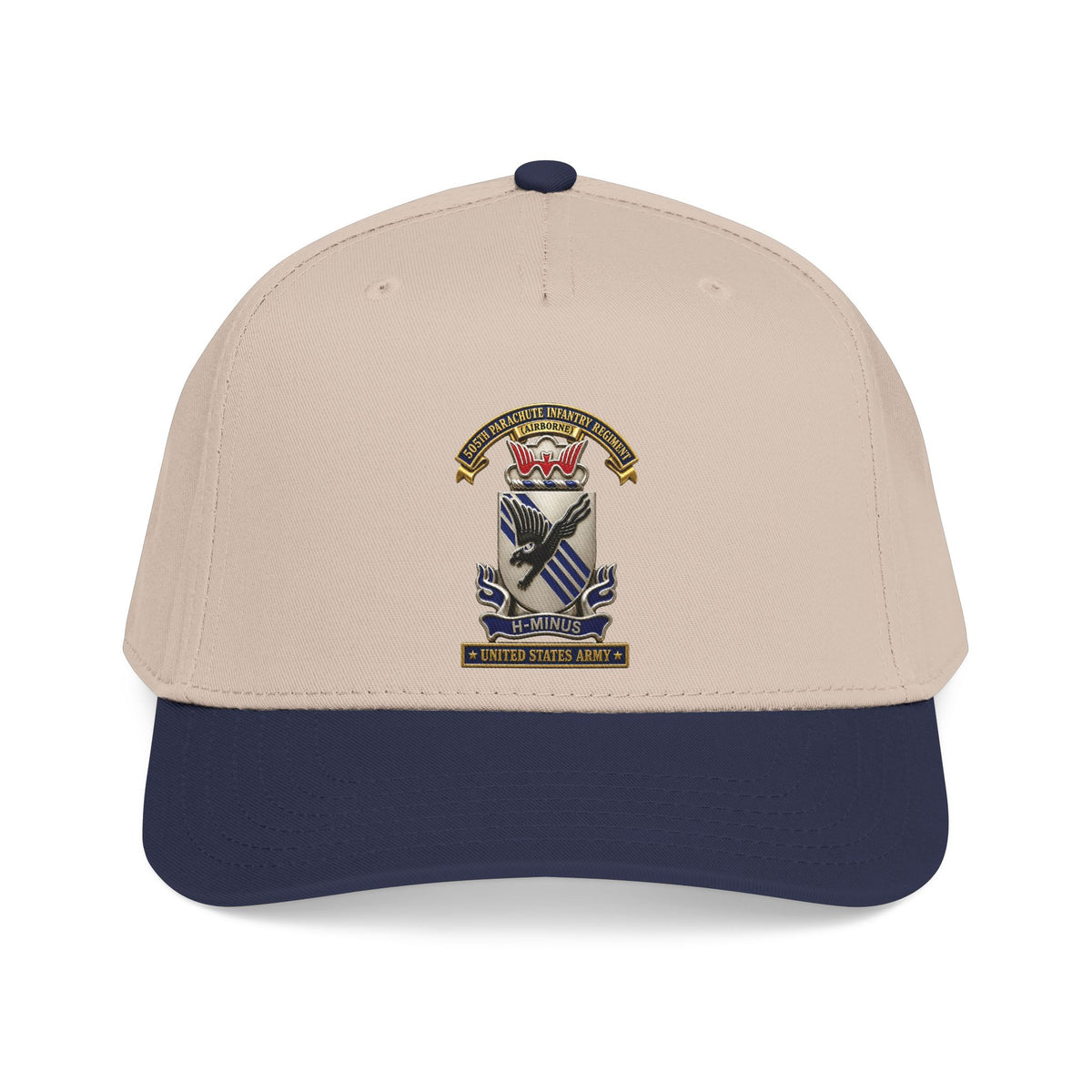 Mid Profile Baseball Cap - Army - 505th Parachute Infantry Regiment (PIR) - DUI - United States Army - 3D - Enhanced