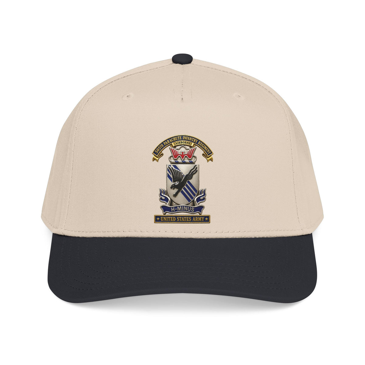 Mid Profile Baseball Cap - Army - 505th Parachute Infantry Regiment (PIR) - DUI - United States Army - 3D - Enhanced