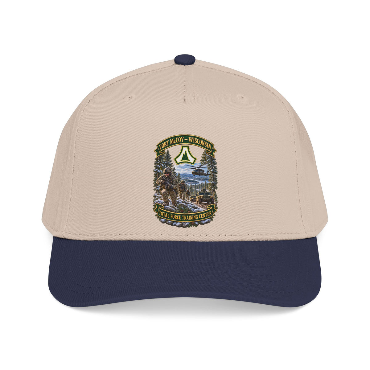 Mid Profile Baseball Cap - Fort McCoy, Wisconsin - DUI - Total Force Training Center - 3D - Enhanced