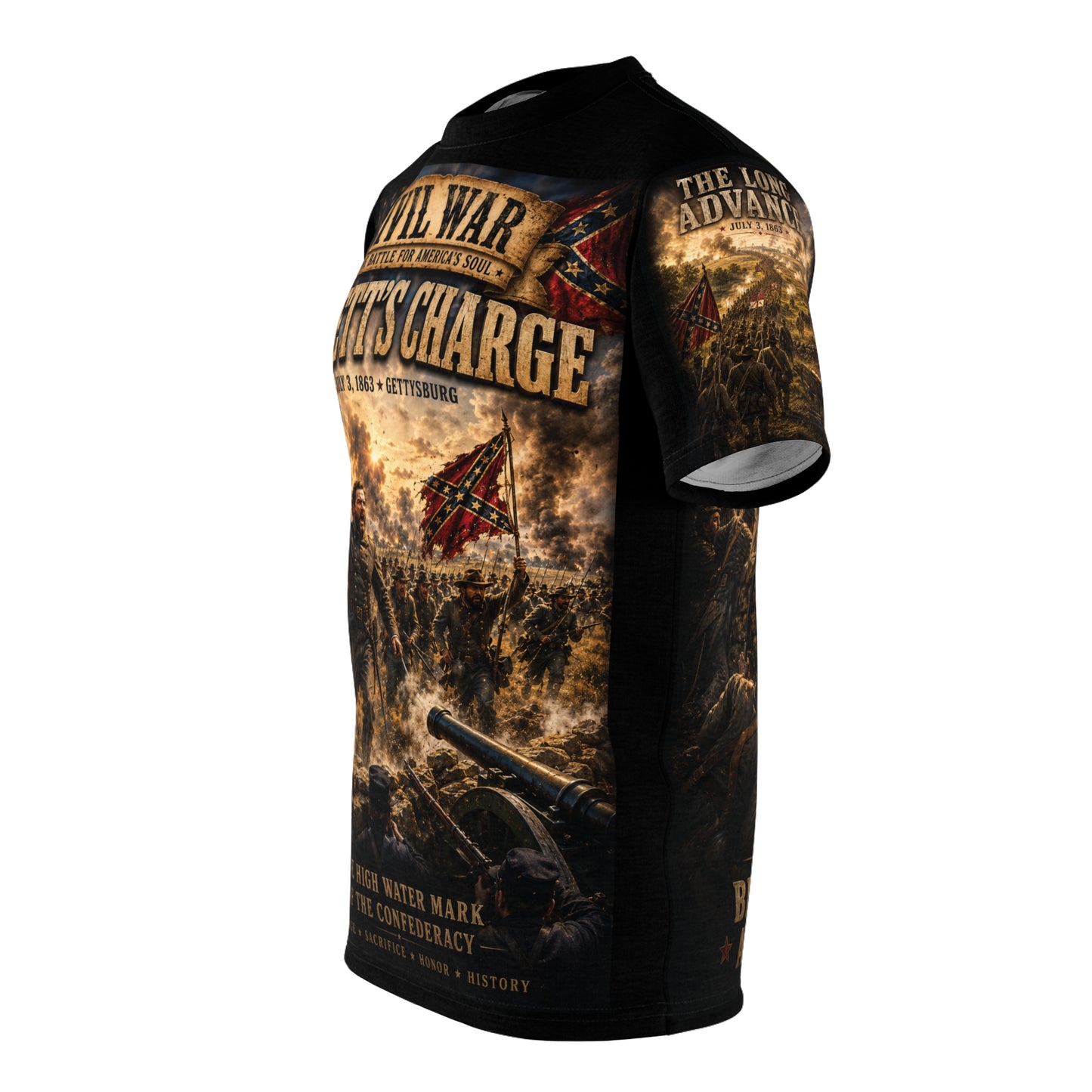 Pickett's Charge Civil War Graphic Tee — Gettysburg Battle Tribute