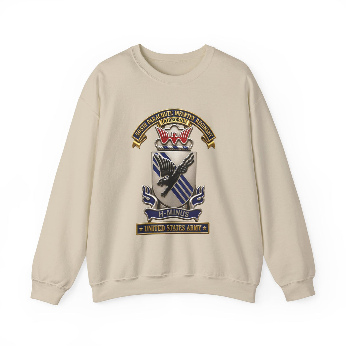 Crewneck Sweatshirt - Army - 505th Parachute Infantry Regiment (PIR) - DUI - United States Army - 3D - Enhanced