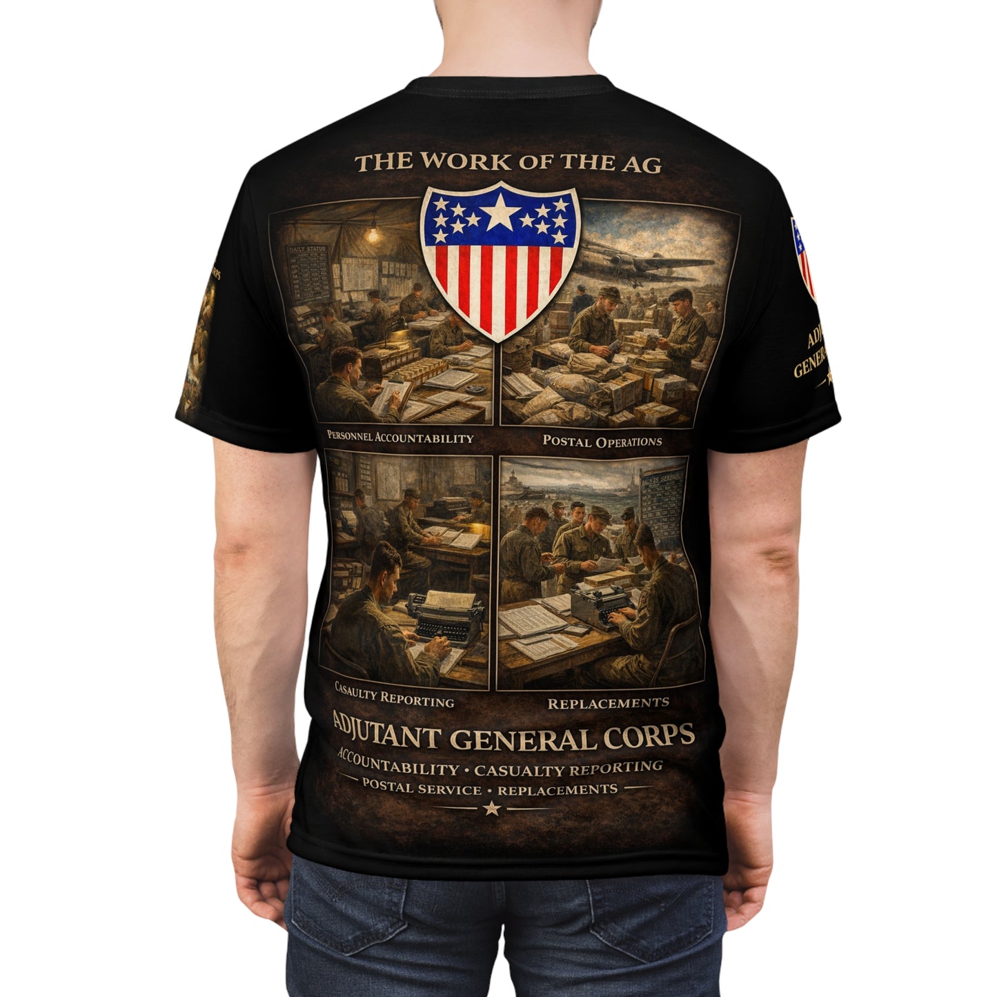 Adjutant General Corps Veterans Tribute Tee | All Over Print