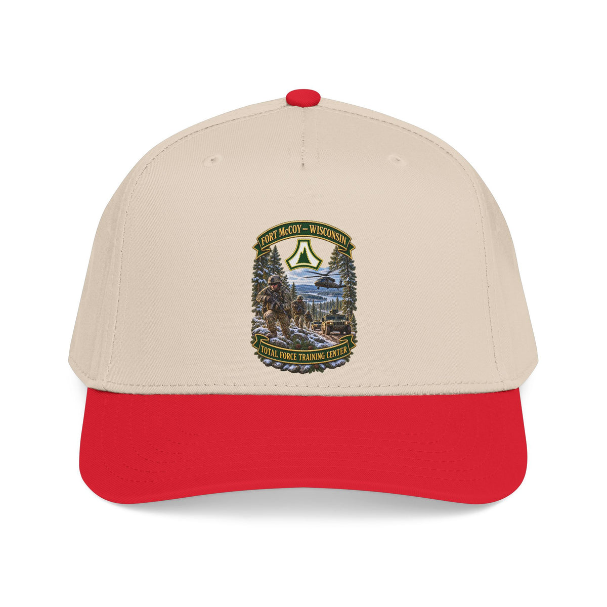 Mid Profile Baseball Cap - Fort McCoy, Wisconsin - DUI - Total Force Training Center - 3D - Enhanced