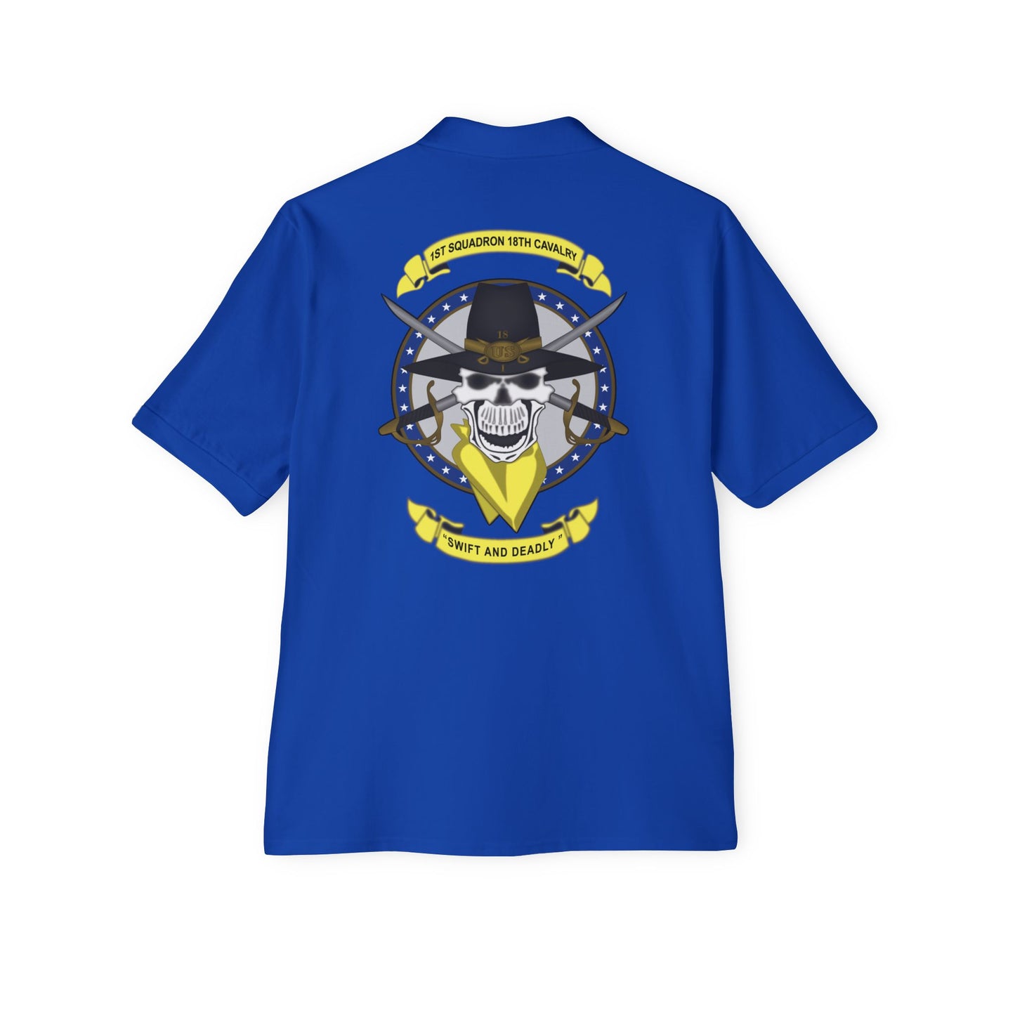 Men's Casual Piqué Polo - 1st Squadron, 18th Cavalry X 300