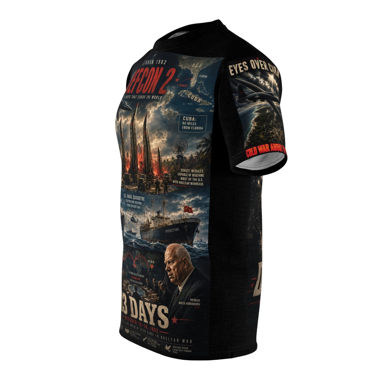 Cuban Missile Crisis Tribute Tee — "One Decision Away from World War III"