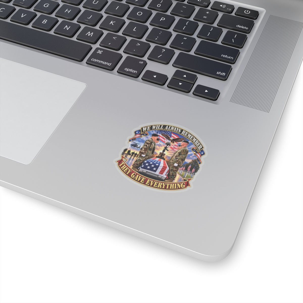 Kiss-Cut Stickers - Emblem - We Will Always Remember - They Gave Everything - 3D - Enhanced