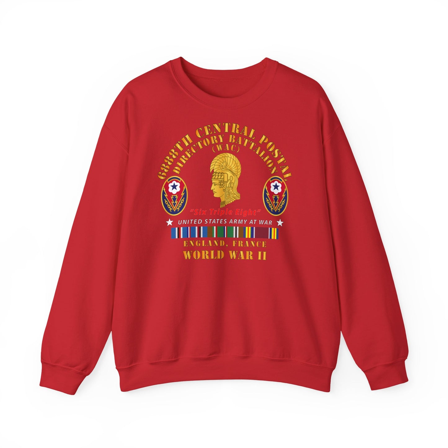 Crewneck Sweatshirt - Army - 6888th Central Postal Directory Battalion - WWII w EU SVC