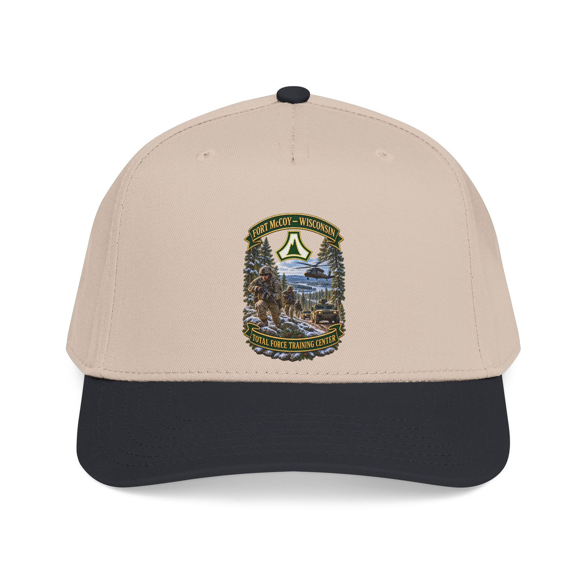 Mid Profile Baseball Cap - Fort McCoy, Wisconsin - DUI - Total Force Training Center - 3D - Enhanced