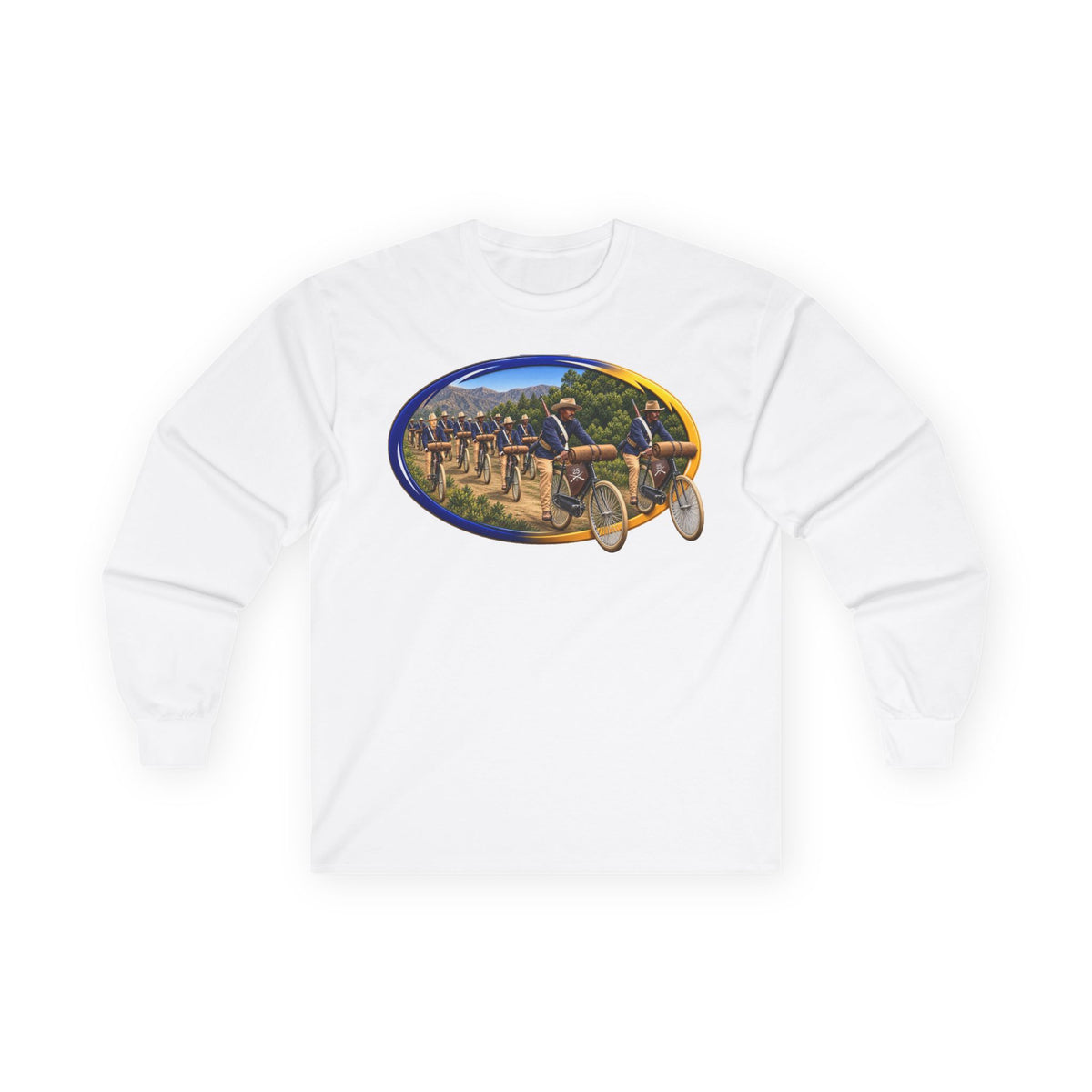 Unisex Ultra Cotton Long Sleeve Tee - CIrcle Riders - 3D - Enhanced