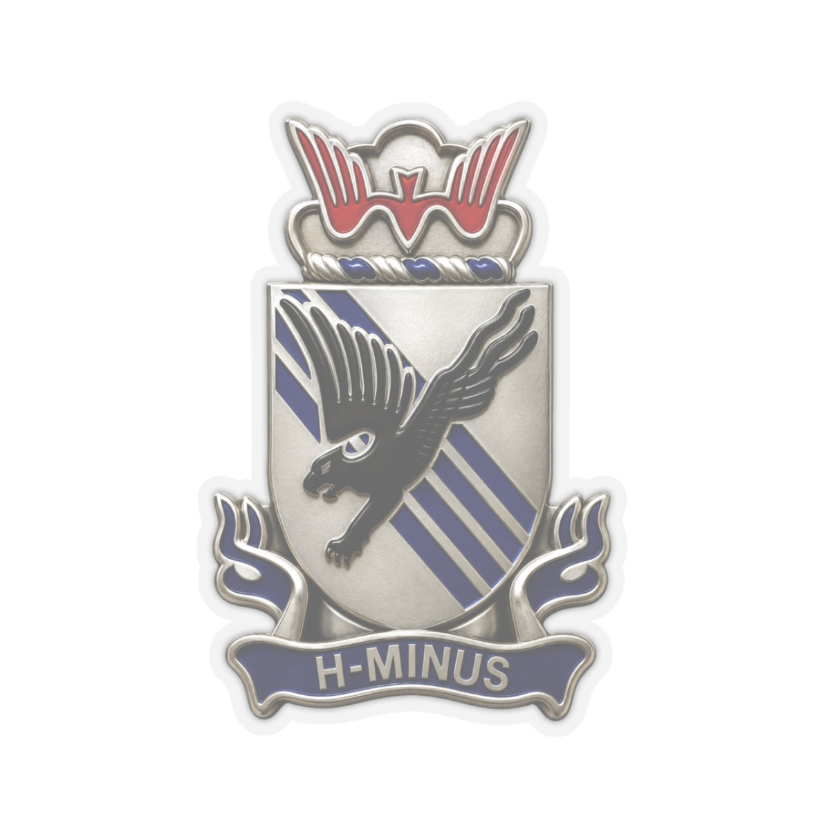 Kiss-Cut Stickers - Army - 505th Parachute Infantry Regiment (PIR) - DUI - 3D - Enhanced