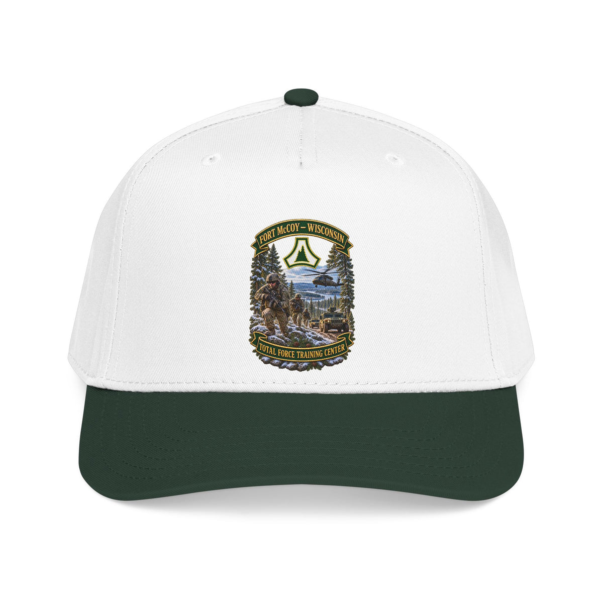 Mid Profile Baseball Cap - Fort McCoy, Wisconsin - DUI - Total Force Training Center - 3D - Enhanced