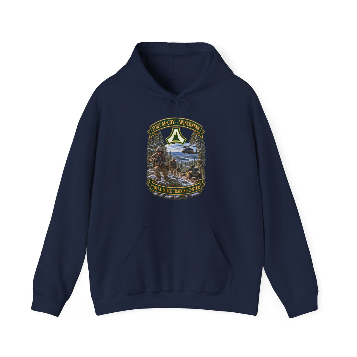 Hoodie — Fort McCoy, Wisconsin - DUI - Total Force Training Center - 3D - Enhanced