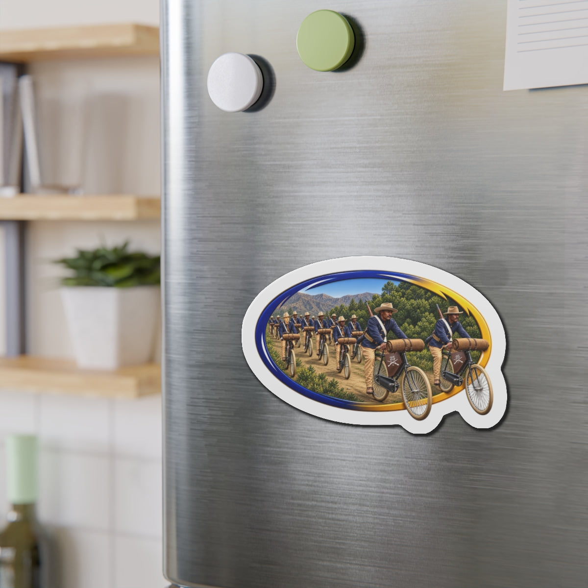 Die-Cut Magnets — CIrcle Riders - 3D - Enhanced