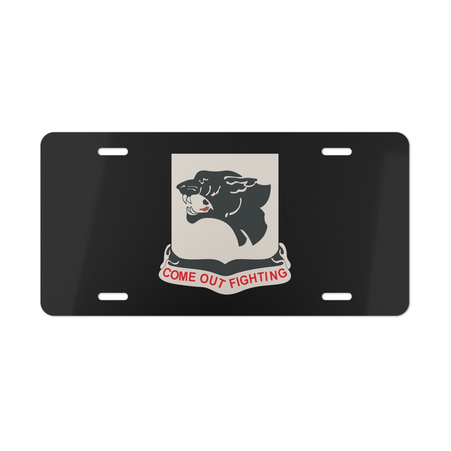 License Plate - Army - 761st Tank Battalion - Black Panthers wo Txt