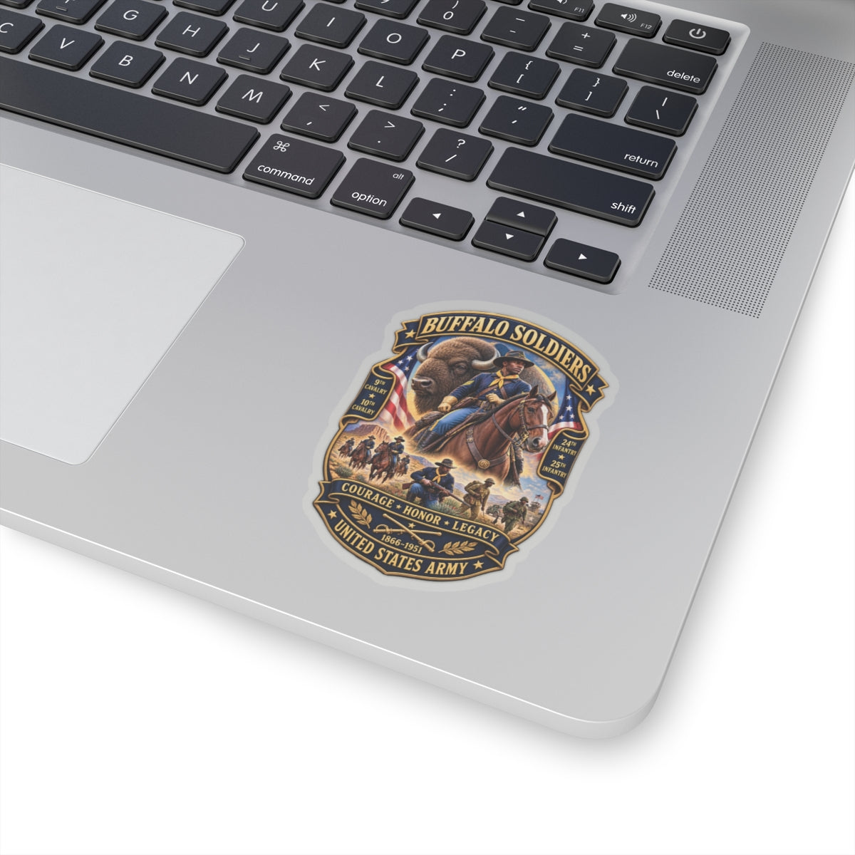 Kiss-Cut Stickers - Overall Buffalo Soldiers Tribute - 3D - Enhanced