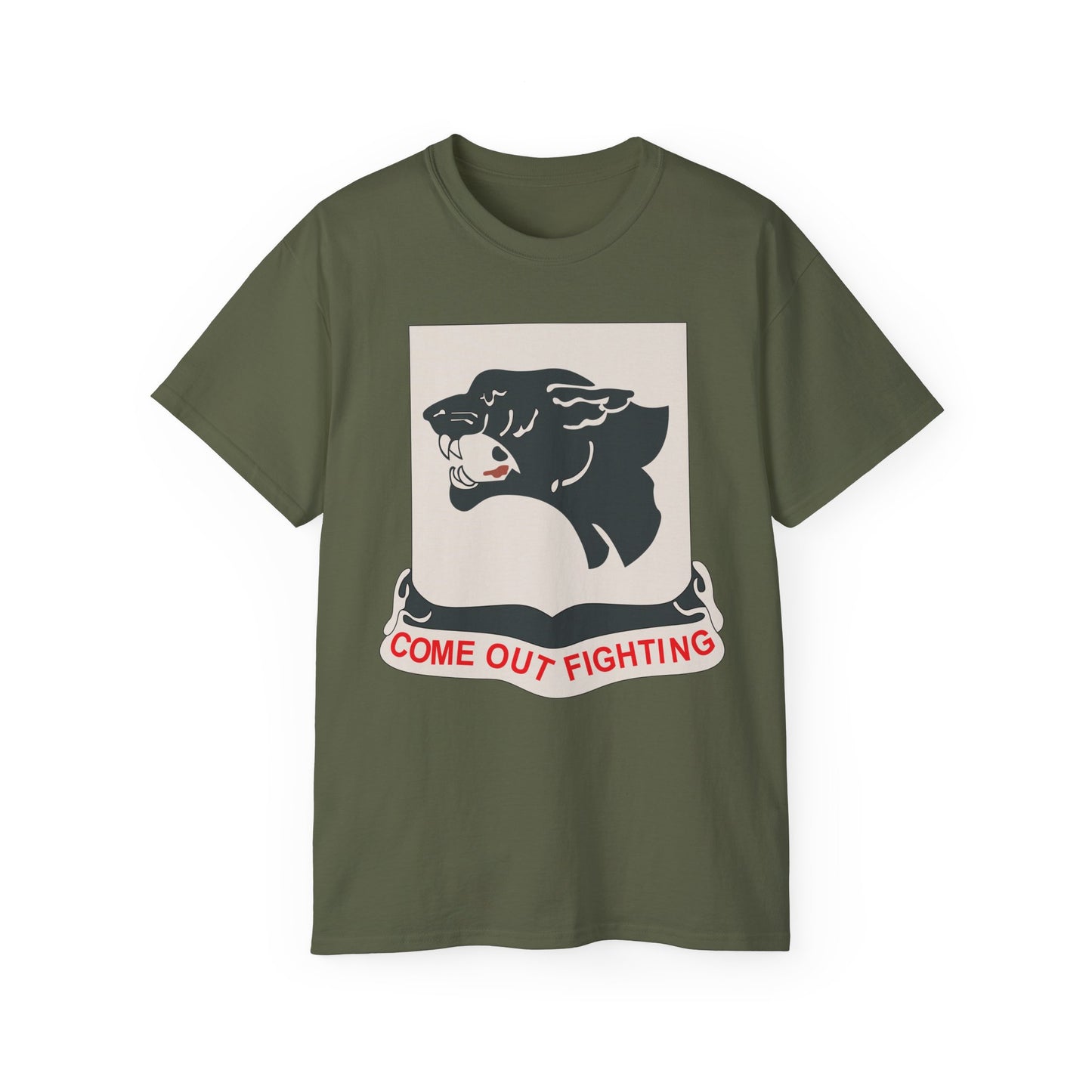 Unisex Ultra Cotton Tee - Army - 761st Tank Battalion - Black Panthers wo Txt