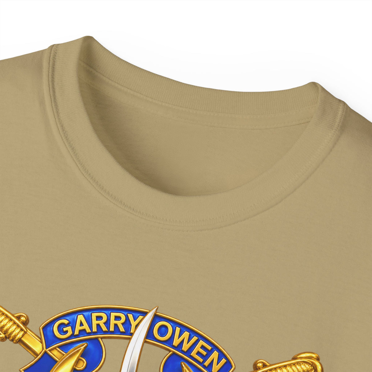 Unisex Ultra Cotton Tee - 7th Cavalry Regiment - DUI, Br, Ribbon wo Scene - 3D - Transparent