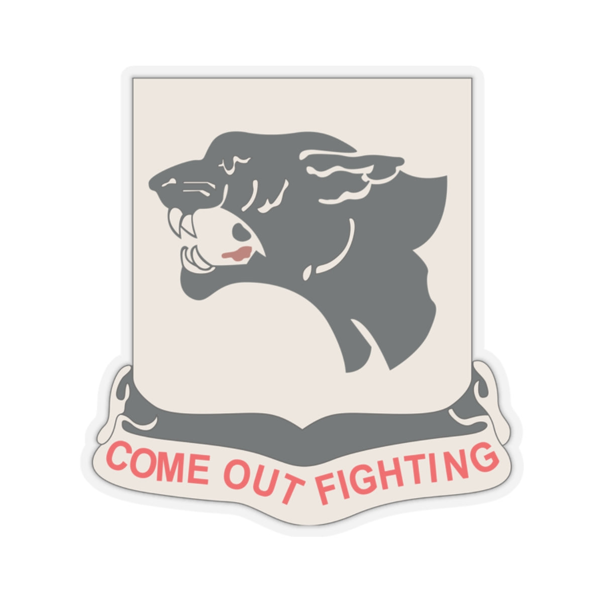 Kiss-Cut Sticker - Army - 761st Tank Battalion - Black Panthers wo Txt