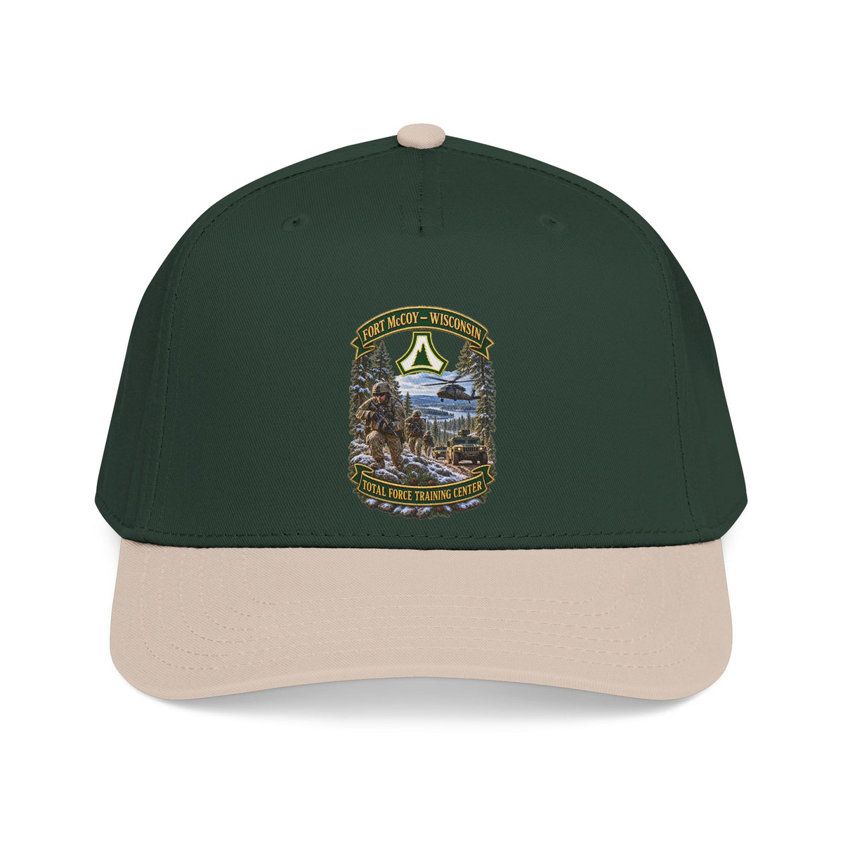 Mid Profile Baseball Cap - Fort McCoy, Wisconsin - DUI - Total Force Training Center - 3D - Enhanced