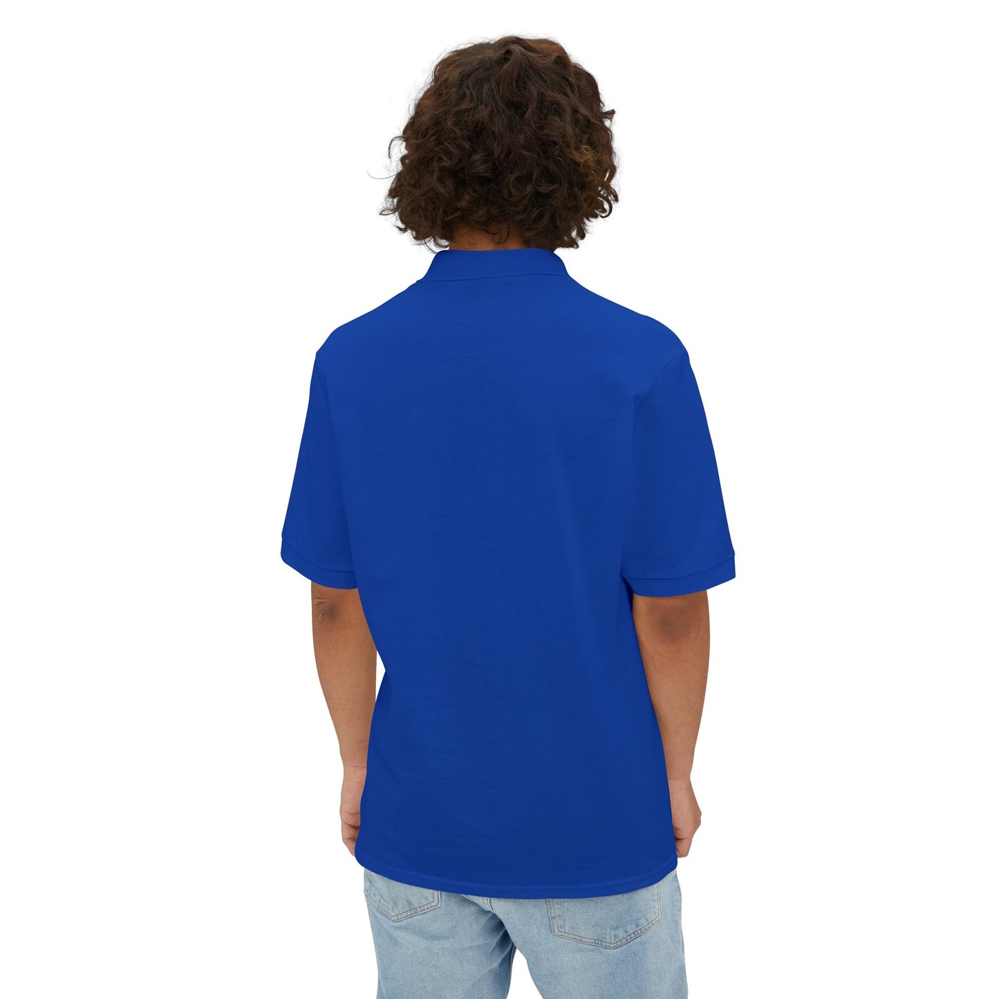 Men's Casual Piqué Polo - Vietnam Helicopter - Front Left Chest