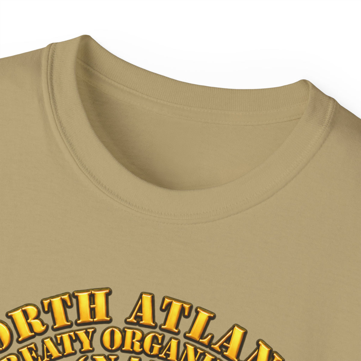 Unisex Ultra Cotton Tee - NATO - Polished NATO Veteran - with flags - Meeting Scene - 3D - Transparent