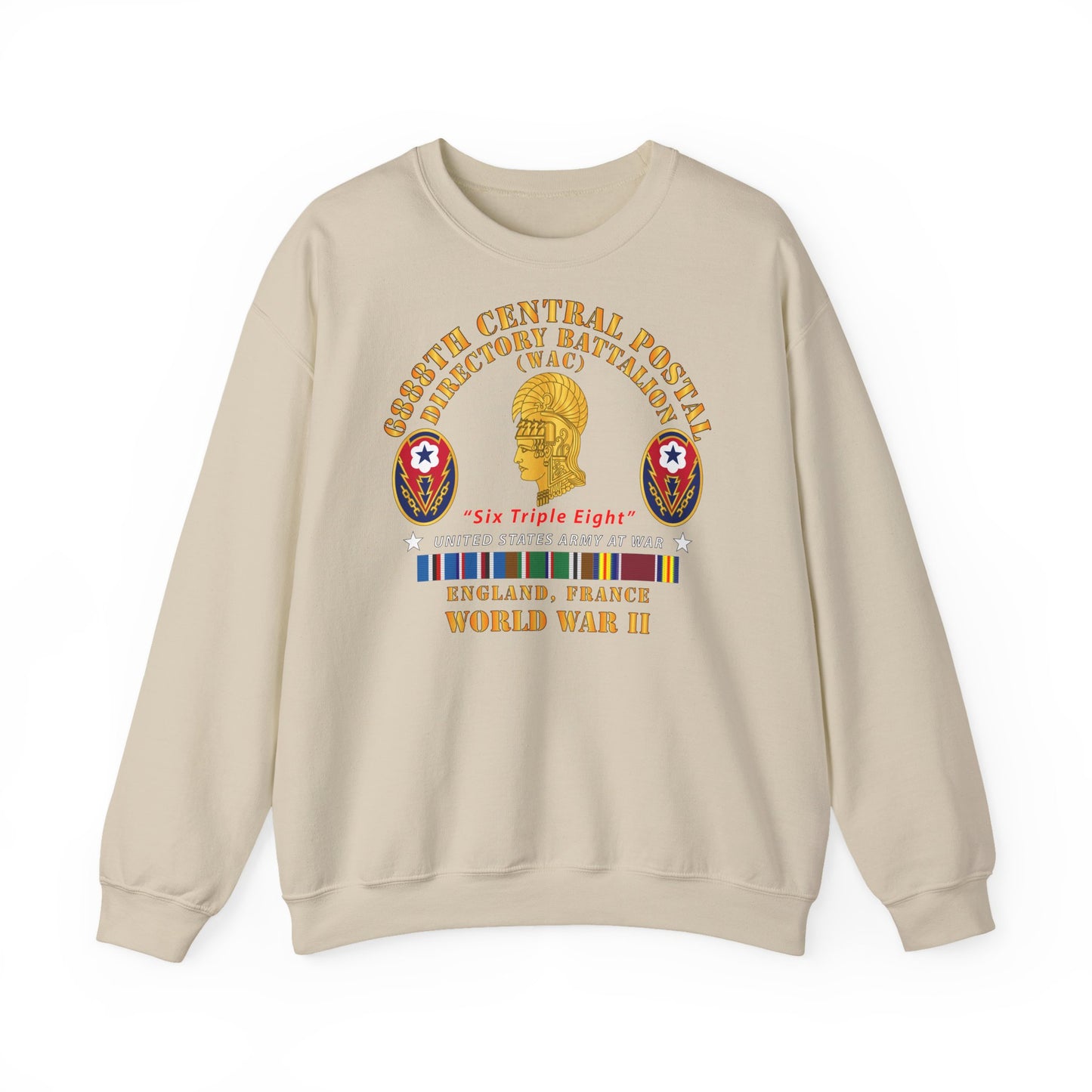 Crewneck Sweatshirt - Army - 6888th Central Postal Directory Battalion - WWII w EU SVC