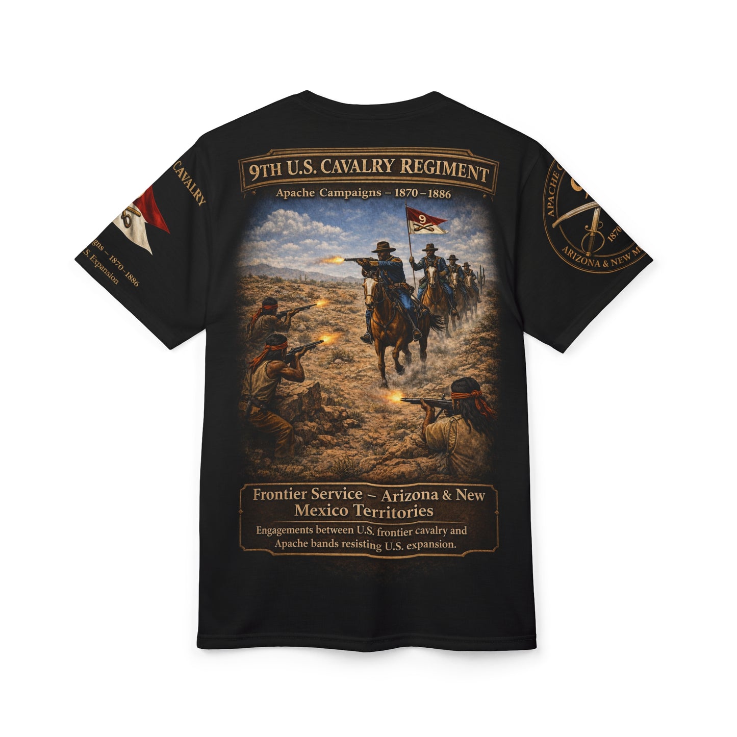 Buffalo Soldiers 9th Cavalry Tribute Tee — Apache Campaign